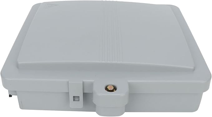 12 Core FTTH Fiber Optic Distribution Box, IP65 water Indoor Outdoor Fiber Optic Enclosure with SCorFCorPLC Adapter, Wall Mountable 25 x 22 x 6.5cm - Optimal for