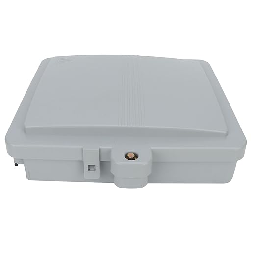 Pissente FTTH Fiber Optic Distribution Box, 12 Core Wall Mounted, IP65 Waterproof Enclosure for Cables, Pigtails, Patch Cords
