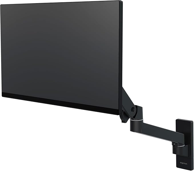 Ergotron – Upgraded LX Pro Premium Single Monitor Arm, VESA Wall Mount – for Monitors Up to 34 Inches, 4 to 22 lbs – Matte Black