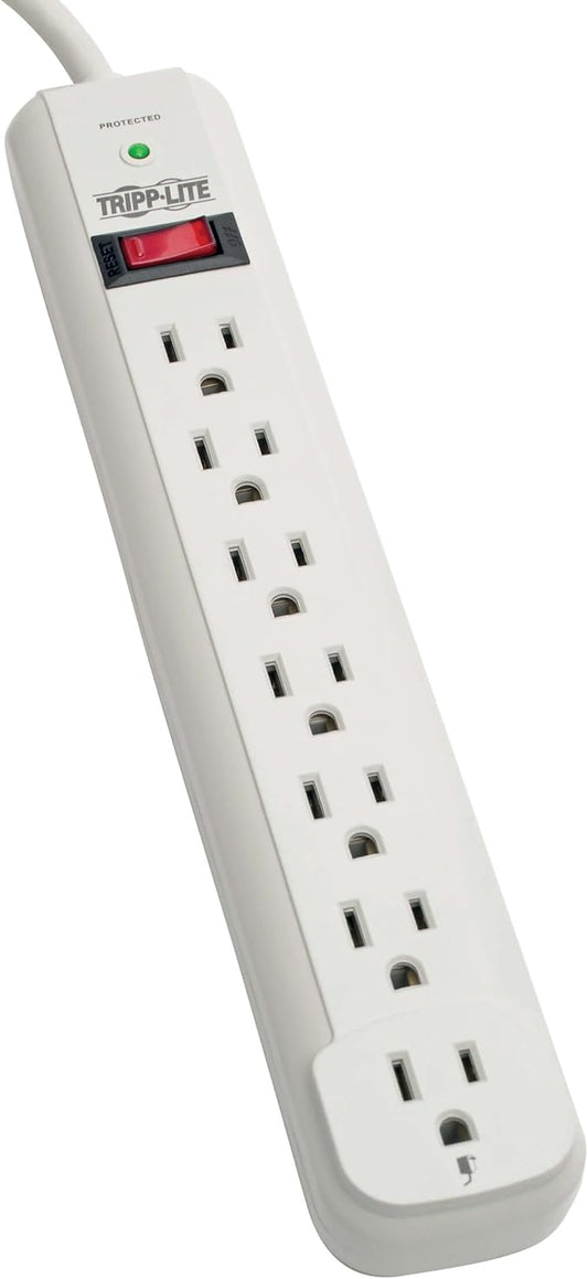 Tripp Lite 7 Outlet Surge Protector Power Strip, 6ft Cord, Lifetime Manufacturer's Guarantee & $20K Insurance (Striker)