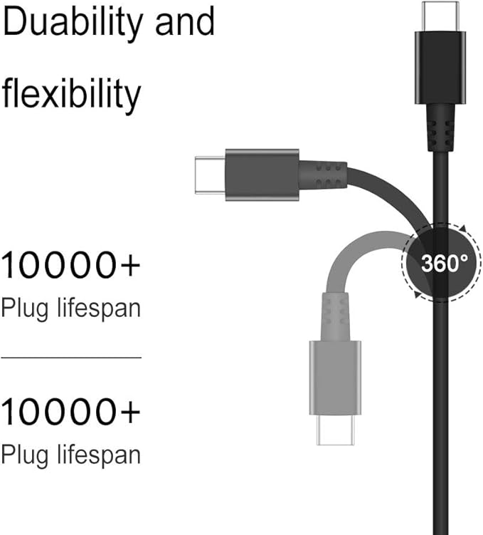Charger Compatible with Lenovo Laptop Computer Thinkpad Yoga Chromebook USB C Laptop Charger 65W 45W