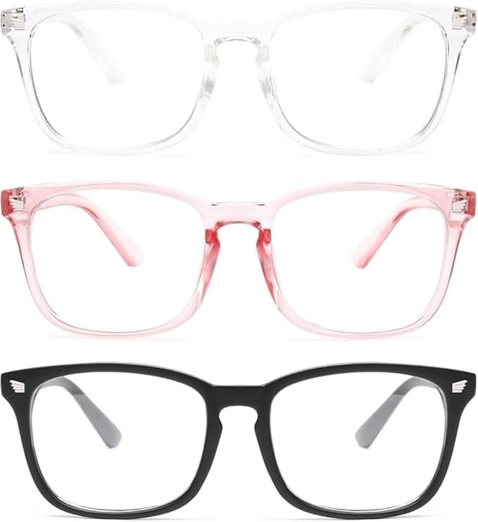 Gaoye Blue Light Glasses for Men - Blocking Square Eyeglasses, Anti UV Ray Computer Gaming Glasses Blue Blockers for Women