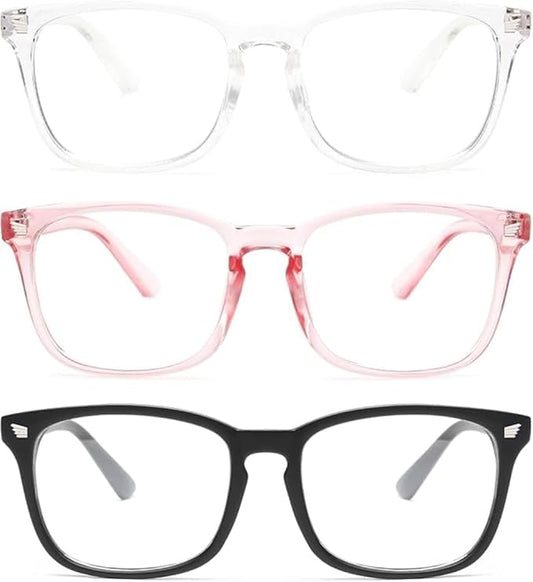 Gaoye Blue Light Glasses for Men - Blocking Square Eyeglasses, Anti UV Ray Computer Gaming Glasses Blue Blockers for Women