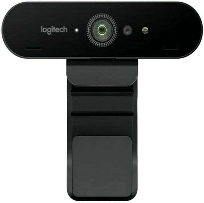 Logitech BRIO Ultra HD Webcam for Video Conferencing, Recording, and Streaming - Black