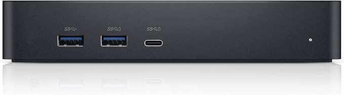 Dell Universal Dock - D6000S, Equipped with USB-C/USB-A PowerShare Options, Connect Upto Three 4K Displays, LED Indicator, Black