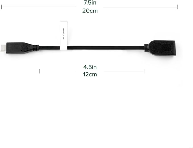 Plugable USB C to USB Adapter Cable with Driverless Technology, Enables Connection of USB Type C Laptop, Tablet, or Phone to a USB 3.0 Device (8 inch / 20 cm) (Pack of 3)