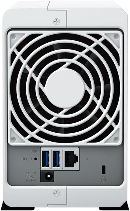 Synology DiskStation DS223j NAS Server with RTD1619B 4-Core 1.7GHz CPU, 1GB Memory, 8TB SSD Storage, 1 x 1GbE LAN Port, DSM Operating System