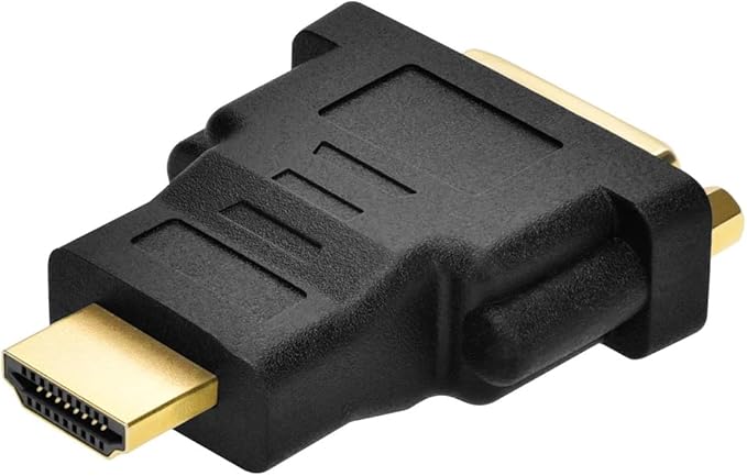 Monoprice HDMI Male to DVI-D Single Link Female Adapter - for Use with Computer's Video Card, DVD Player, Blu-ray Disc Player, Gold Plated Connectors, Black
