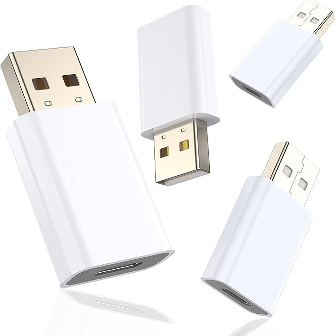 USB C Female to USB A Male Adapter Compatible with Apple MagSafe Charger,USB Type C to A Charger Cable Converter for iPhone Air 17 16 15 14 13 12 Mini Pro Max,Airpods,iPad,Galaxy Note,Pixel