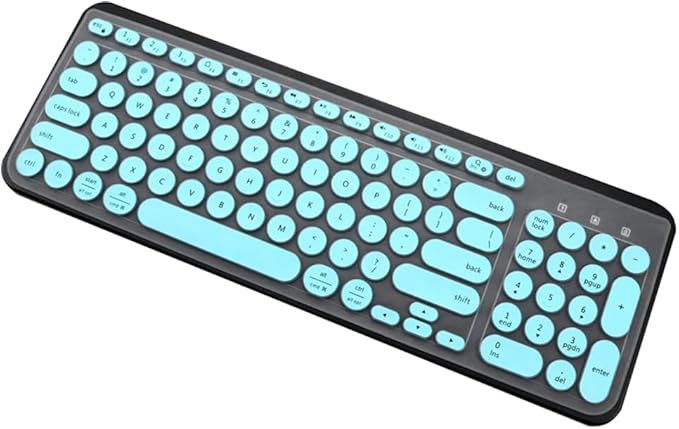 Silicone Keyboard Skin Cover Protector Compatible for Logitech K780 Multi-Device Wireless Keyboard, K780 Multi-Device Wireless Keyboard Accessories (Mint)