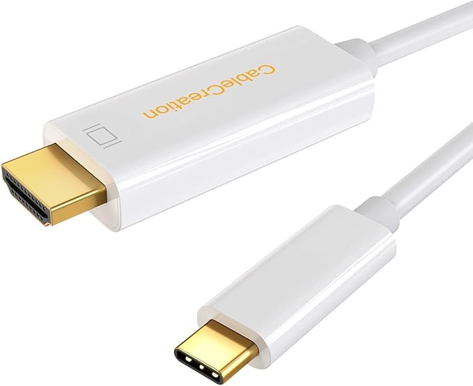 CableCreation USB C to HDMI Cable for Home Office 4K@60Hz 3FT, Type C to HDMI Thunderbolt 3 Compatible with iPhone 16 15 Pro Max Plus, MacBook Pro Air iPad Pro, XPS, Galaxy S24 Steam Deck