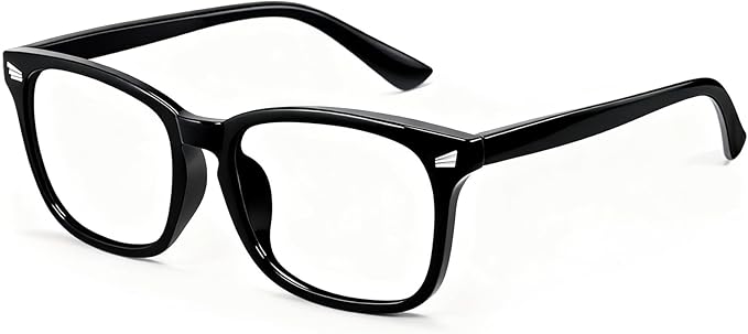 Blue Light Glasses for Woman Men | 99% Blue Light Blocking Glasses | Computer Glassess | Gaming | TV Phone Screen Reader Square Frame | Anti Eyestrain & UV Glare,1 Pack