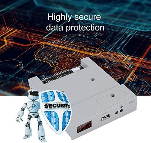 3.5in SSD Floppy Drive Emulator,SFR1M44 U100 1.44MB FAT32 USB SSD Floppy Drive Emulator&CD Screws,Plug and Play,Easy to Install,for Industrial Control Equipment