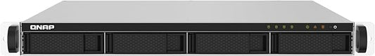 QNAP TS-432PXU-RP-2G 4 Bay High-Speed SMB Rackmount NAS with Two 10GbE, Two 2.5GbE Ports and Redundant Power Supply