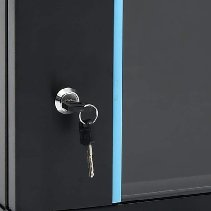 12U Wall Mount Network Cabinet 19 Inch Data Enclosure, 23.6 x 23.6 x 25.2 Inch Server Rack with Lockable Toughened Glass Door, Removable Side Panels for Home Office IT Equipment, Black