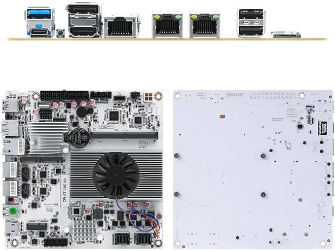 8-Bay NAS Mini ITX 10Gbps NAS Motherboard Adaptable to Support 8sata One 10Gbps Electrical Port Two 2.5G Electrical Ports Two m.2 nvme Two pcie3.0 Type-c 10Gbps (N150+2x8643)