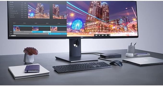 Dell Thunderbolt Dock WD19TBS (with 130W Power Delivery) No 3.5mm Ports. USB-C, Thunderbolt 3, HDMI, Dual DisplayPort, Black