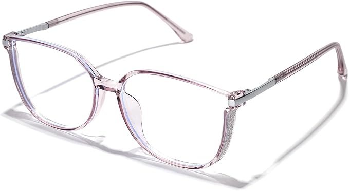 Vintage Cat-eye Blue Light Blocking Glasses for Women, Lightweight TR90 Fashion Eyeglasses