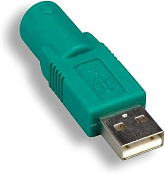 KENTEK USB 2.0 Type A Male to Mini DIN 6 Pin Female Mouse Adapter M/F Converter Port Saver Changer Coupler for PC Computer
