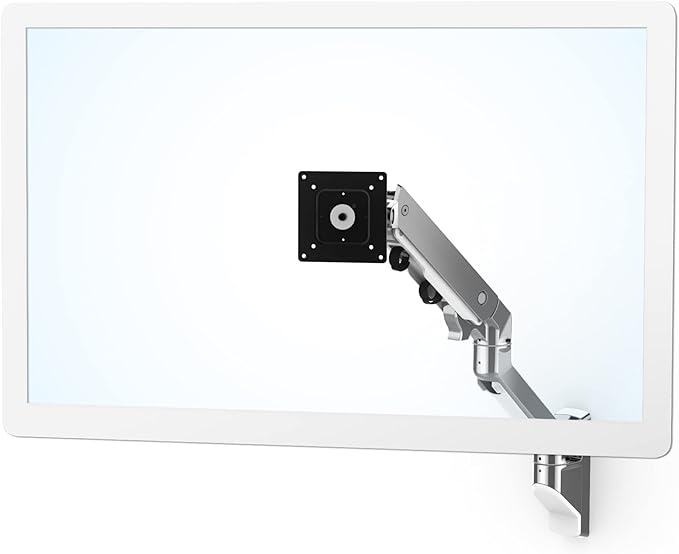 Ergotron – HX Single Ultrawide Monitor Arm, VESA Wall Mount – for Monitors Up to 49 Inches, 20 to 42 lbs, Less Than 8 Inch Display Depth – Standard Pivot, Polished Aluminum