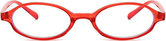 Retro Small Oval Glasses for Women Men 90s Small Face Blue Light Eyeglasses Cosplay Y2K Fake Glasses