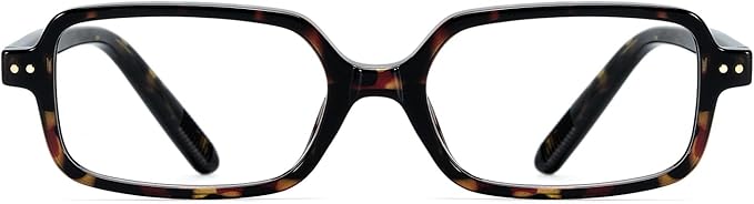 TIJN Magnus Square Blue Light Blocking Glasses for Women Men,Rectangular Computer Glasses for Gaming Work Screen Use,TR90