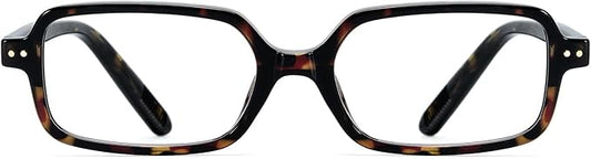TIJN Magnus Square Blue Light Blocking Glasses for Women Men,Rectangular Computer Glasses for Gaming Work Screen Use,TR90