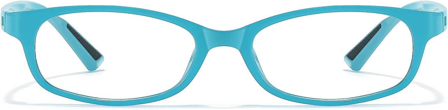 SODQW Office-Siren Blue Light Glasses for Women, Rectangle Frame, Y2K Small Eyewear, Anti Eyestrain Computer Glasses
