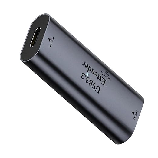 xiwai 5Gbps USB 3.0 Type-A Female Host to Type-C Female Active Repeater Extender Signal Amplifier Adapter with Chipset for Printer Camera Computer