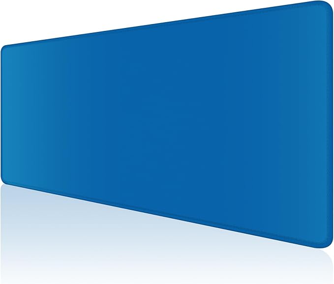 Dapesuom Large Mouse Pad, Extended Gaming Mouse Mat with Stitched Edges, Full Size Desk Mats with Non-Slip Base, Computer Big Desktop Keyboard Pad for Laptop, Office, 23.6 x 11.8 in, Dark Blue