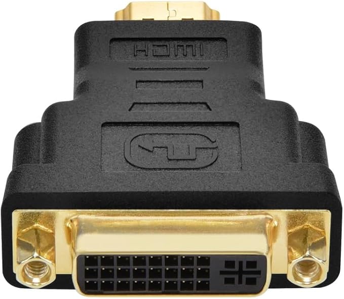 Monoprice HDMI Male to DVI-D Single Link Female Adapter - for Use with Computer's Video Card, DVD Player, Blu-ray Disc Player, Gold Plated Connectors, Black