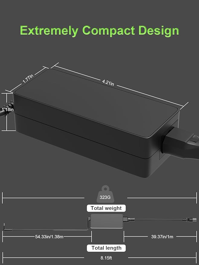 65W Charger Compatible with Lenovo V14 V15 IdeaPad 1 3 5 Flex 4 5 6 14 15 Yoga 310 330 520 510 S540 S340 S145 310 320 500 510 520 300 120 110 710 720-12 Laptop