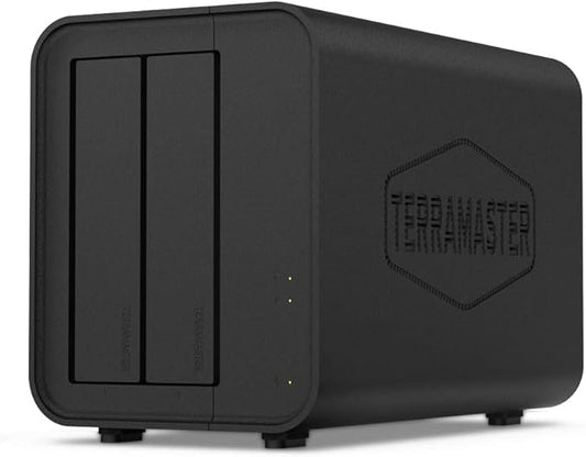 TERRAMASTER D2-320 USB RAID Enclosure - USB 3.2 Gen 2 10Gbps Type C 2Bay Direct Attached Storage Supports RAID 0, 1, Single, JBOD (Diskless)