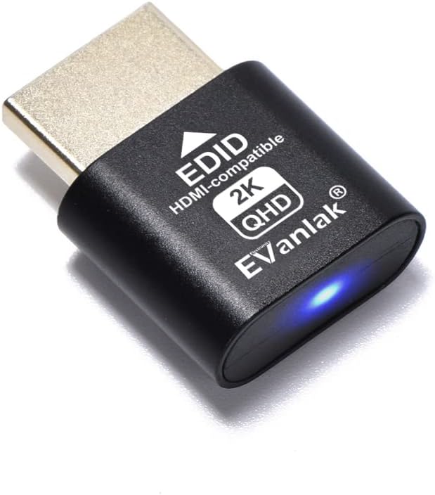 EVanlak HDMI Dummy Plug Headless Ghost Display Emulator Premium Aluminum PC（Fit Headless-1920x1080 New 3RD@60Hz）-3Pack