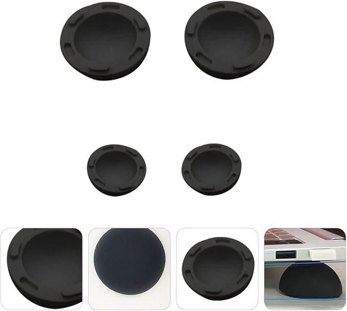 Laptop Cooling Ball Pad 4Pcs Silicone Heat Dissipation Feet Riser Stand for Notebook Computer Support and Anti-Slip Cooling Elevator