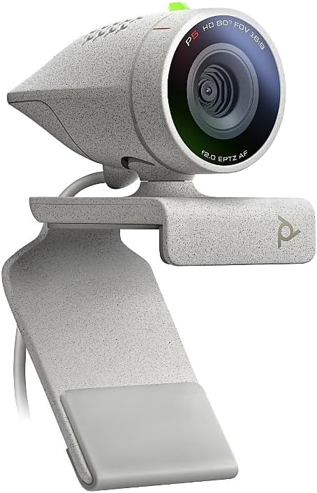 Poly Studio P5 Professional Webcam (Plantronics) - 1080p HD Laptop Camera for Video Conference & Distance Learning - Monitor & Tripod Mount - Privacy Shutter-Works w/Teams (Certified), Zoom(Certified)