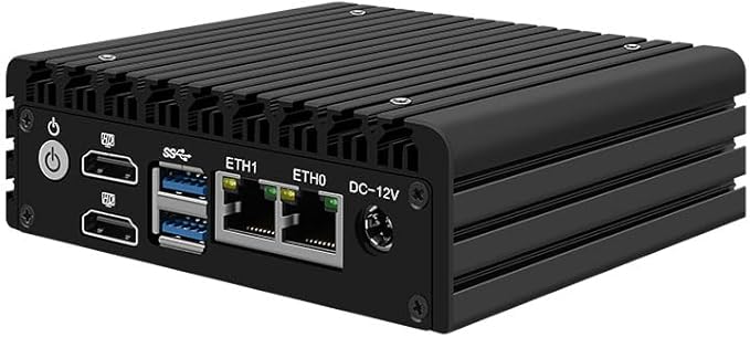 CWWK X86-P3 Mini Fanless Host, Dual Network Port N5105/N5100 Soft Routing,6w Low Power Consumption,Intel I226-V,Suitable for Light Office,Edge Computing. (X86-P3 N5105, 8G RAM 256G SSD)