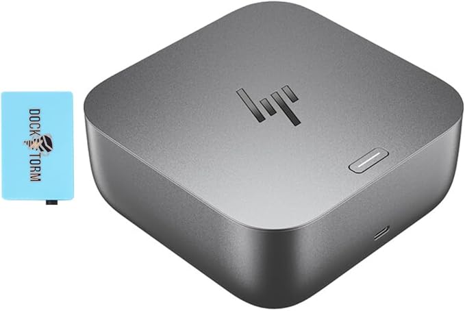 HP 100W G6 Thunderbolt 4 Dock Port Replicator Bundle with DKZ Hub (Universal Thunderbolt/USB-C Docking Station, Single Cable for Charging, Data Transfers to Any Brand Laptop) 9X472UT#ABA