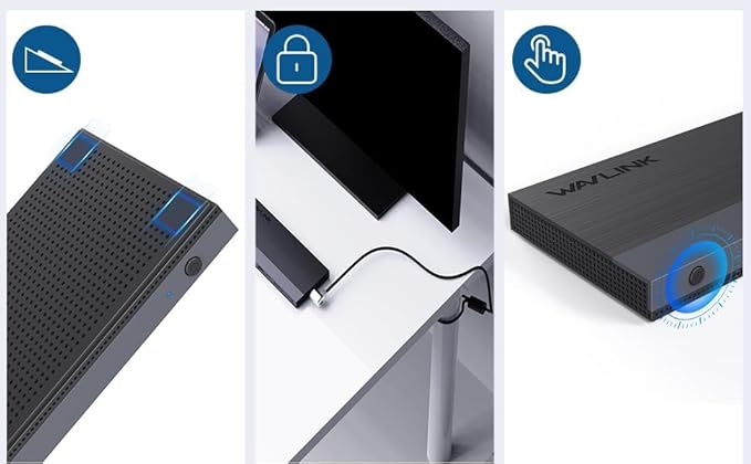 Laptop Docking Station, Docking Station 3 Monitors with 2* DP+HDMI, 4K@144Hz,130W PD Charger, USB-C/A 10Gb, 3* USB-A 5Gb, Audio, Gigabit Ethernet for Lenovo HP Dell, Windows System Computer