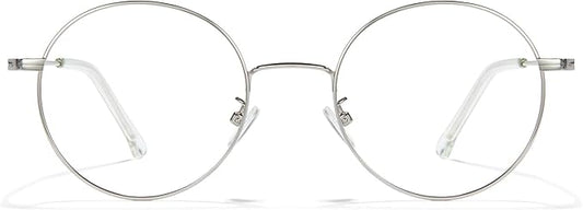 Cyxus Blue Light Glasses for Men and Women, Round Metal Frame Computer Eyeglasses for Office, Gaming, Reading 8090