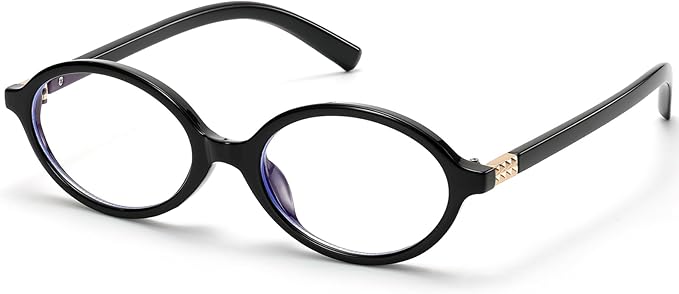 Retro Oval Blue Light Glasses for Women Fashion Computer Glasses Bluelight Blocking Eyewear Vintage Frame
