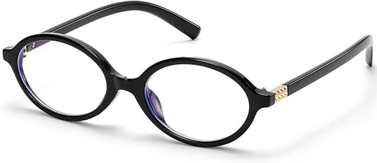Retro Oval Blue Light Glasses for Women Fashion Computer Glasses Bluelight Blocking Eyewear Vintage Frame