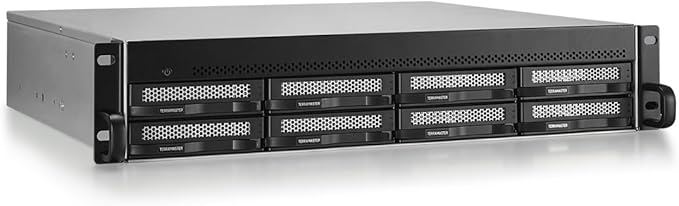 TERRAMASTER U8-500 Plus NAS Storage - 8Bay Core i7 1255U 10-Cores 12-Threads CPU, 16GB DDR5 RAM, Dual 10GbE Ports, 2U Rack Mount Network Attached Storage Peak Performance for Business (Diskless)