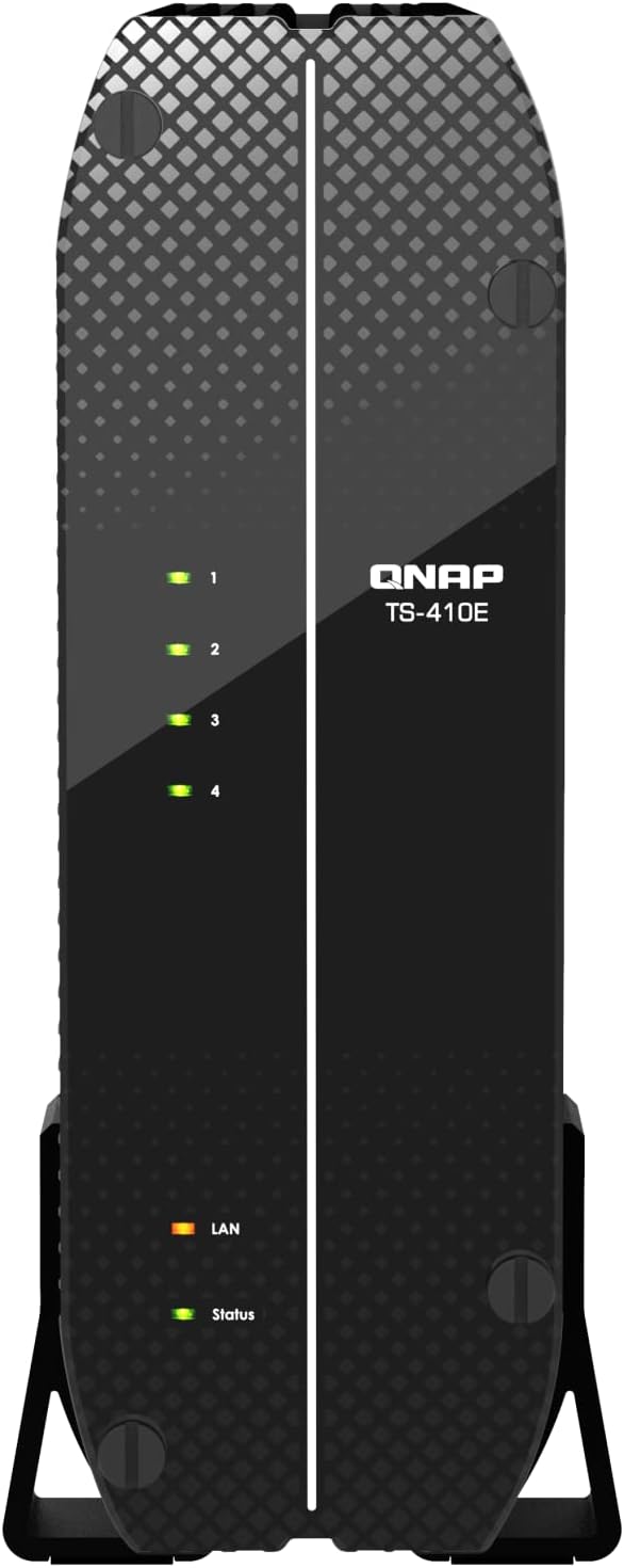 QNAP TS-410E4-Bay Intel Quad-core CPU Fanless & Silent SSD NAS with 2.5GbE & 8GB RAM
