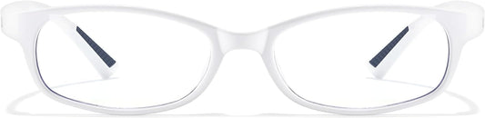 SODQW Office-Siren Blue Light Glasses for Women, Rectangle Frame, Y2K Small Eyewear, Anti Eyestrain Computer Glasses