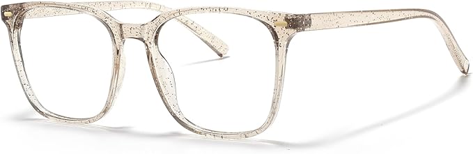 Oversized Square Blue Light Blocking Glasses for Women Men, Anti-Fatigue Computer Monitor Glasses Reduce Eye Strain