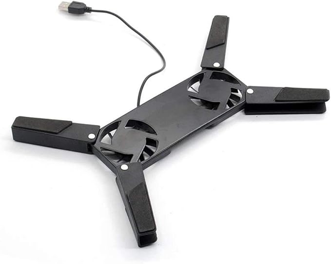 USB Cooling Fan Portable Convenient Notebook Cooler Cooling Pad Stand Double Fans for Notebook Laptop ?