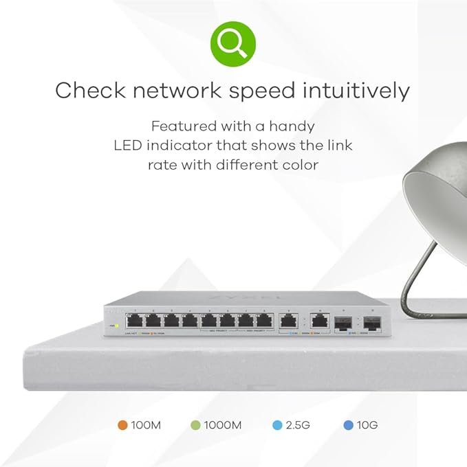 Zyxel XGS1010-12-ZZ0102F Network Switch Unmanaged Gigabit Ethernet (10/100/1000) Grey
