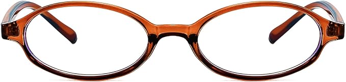 Retro Small Oval Glasses for Women Men 90s Small Face Blue Light Eyeglasses Cosplay Y2K Fake Glasses