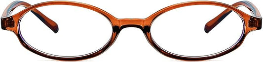 Retro Small Oval Glasses for Women Men 90s Small Face Blue Light Eyeglasses Cosplay Y2K Fake Glasses